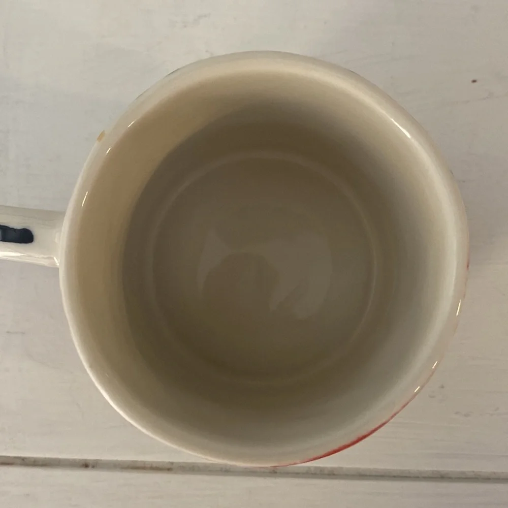 Anthropologie Initial B Floral Mug EUC